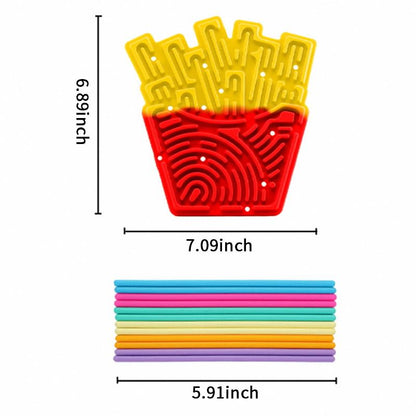 Slicone Sensory Activity Board Toy Fidget Toys for Stress Relief Best Gift Toy Travel Airplane Essentials Toys