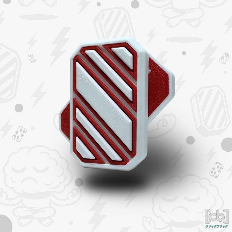 Clickbricks Slant 3D Magnetic Fidget Slider - Sleek Portable Design, Ultra-Satisfying Clicks & Slides, Available in Various Color Combinations, BPA Free