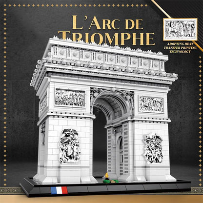 TOYSLINE-3718PCS Arc De Triomphe Model Building Blocks Paris Landmark Building Bricks Desktop Decoration Diy Toys for Kids Adults Gifts