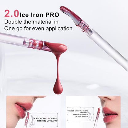 Judydoll Ice Watery Lip Gloss, Mirror Lip Glaze, Glossy Lip Stain, Transfer-Proof, Metal Applicator, Waterproof, Long-Lasting, Moisturizing, Liquid Lipsticks, Plumping, Not Easy to Fade, Makeup, Cosmetic, Mothers Day Gift