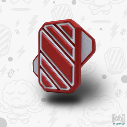 Clickbricks Slant 3D Magnetic Fidget Slider - Sleek Portable Design, Ultra-Satisfying Clicks & Slides, Available in Various Color Combinations, BPA Free