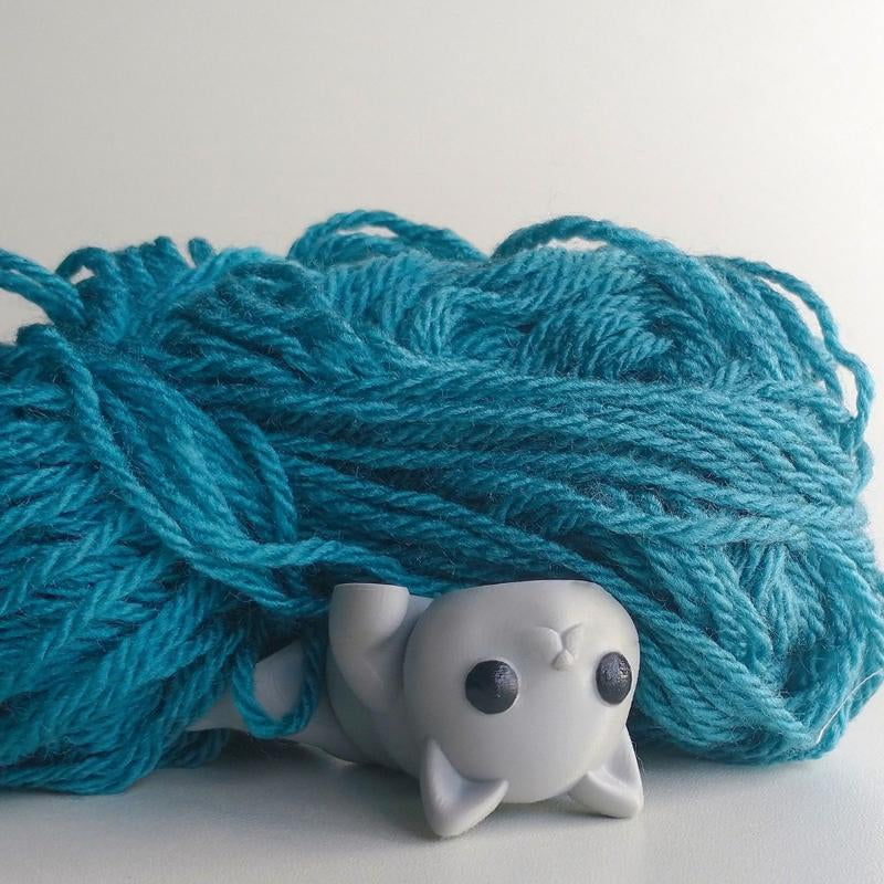 3D Printed Baby Cat Keychain - Adorable Accessory for Cat Lovers, Perfect Gift & Cute Keychain