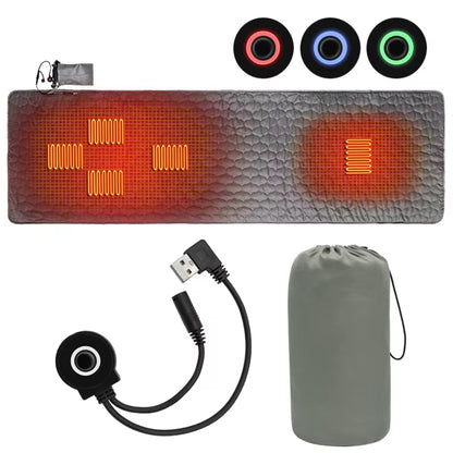 Outdoor USB Heating Sleeping Mat Outdoor Electric Heating Pads Camping Heated Sleeping Mattress Sleeping Bag Mattress