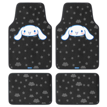Hello Kitty & Friends Carpet Car Floor Mats, Front & Rear - Universal Fit