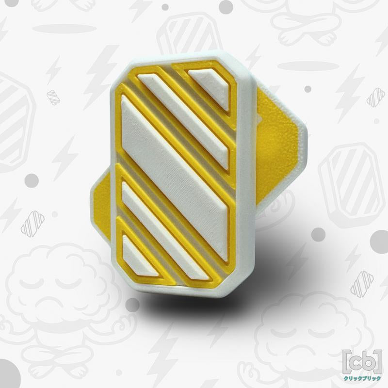 Clickbricks Slant 3D Magnetic Fidget Slider - Sleek Portable Design, Ultra-Satisfying Clicks & Slides, Available in Various Color Combinations, BPA Free