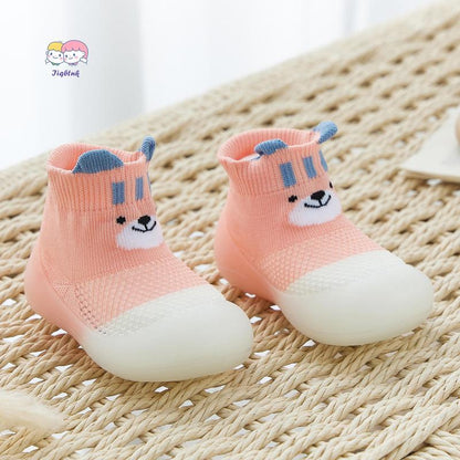 Baby Sock Shoes Toddler Cartoon Soft Rubber Sole Non Slip Indoor Floor Slipper for Infant First Walking Trainers Shoe