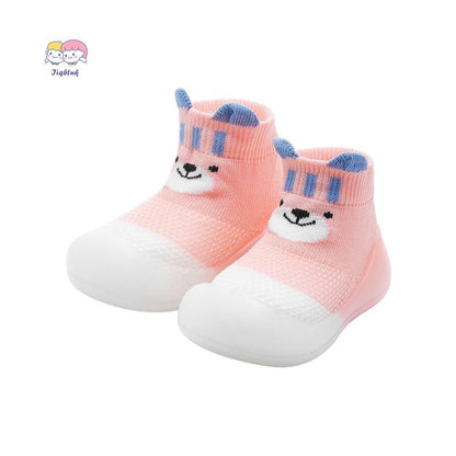 Baby Sock Shoes Toddler Cartoon Soft Rubber Sole Non Slip Indoor Floor Slipper for Infant First Walking Trainers Shoe