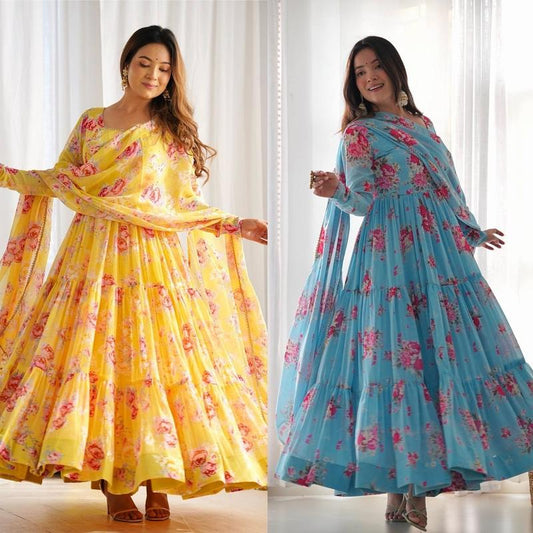 Anarkali 3 Pis Set - Women'S Fashion Accessories for Top Wear - Womenswear