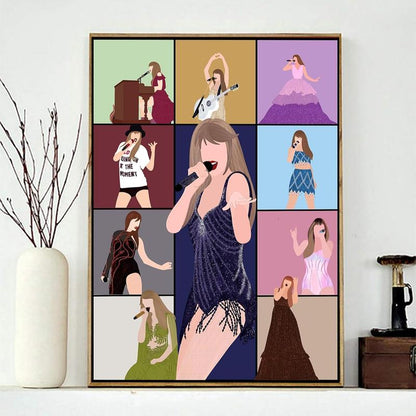 Singer Diamond Painting Kits for Adults,Diamond Art Kits Gift for Singer Lover，Diy Diamond Art Crafts for Wall Home Decor (12×16 Inch)