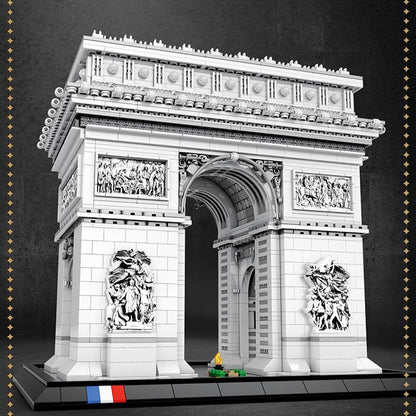 TOYSLINE-3718PCS Arc De Triomphe Model Building Blocks Paris Landmark Building Bricks Desktop Decoration Diy Toys for Kids Adults Gifts