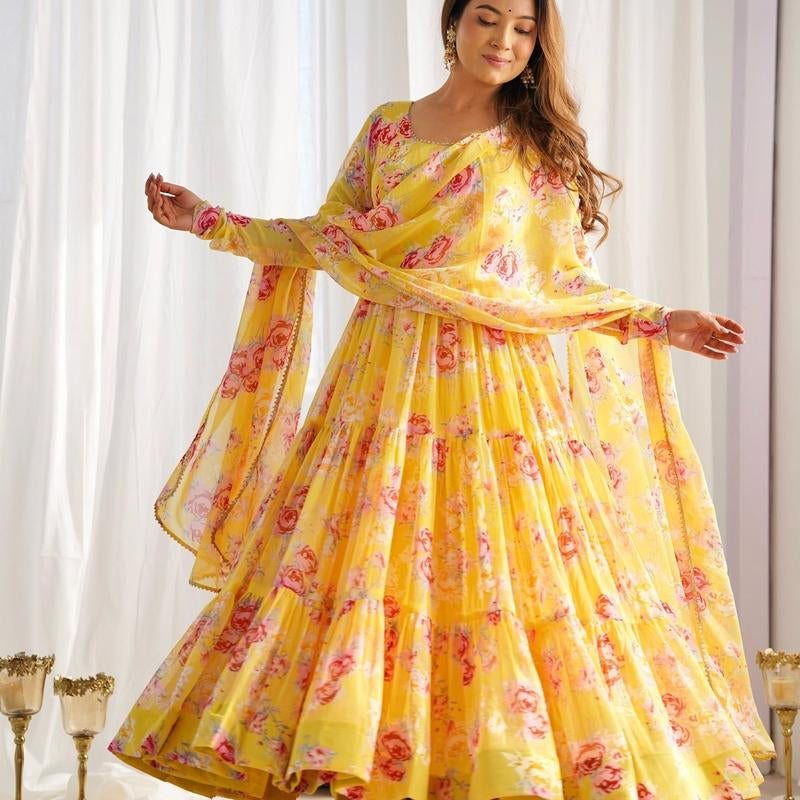 Anarkali 3 Pis Set - Women'S Fashion Accessories for Top Wear - Womenswear