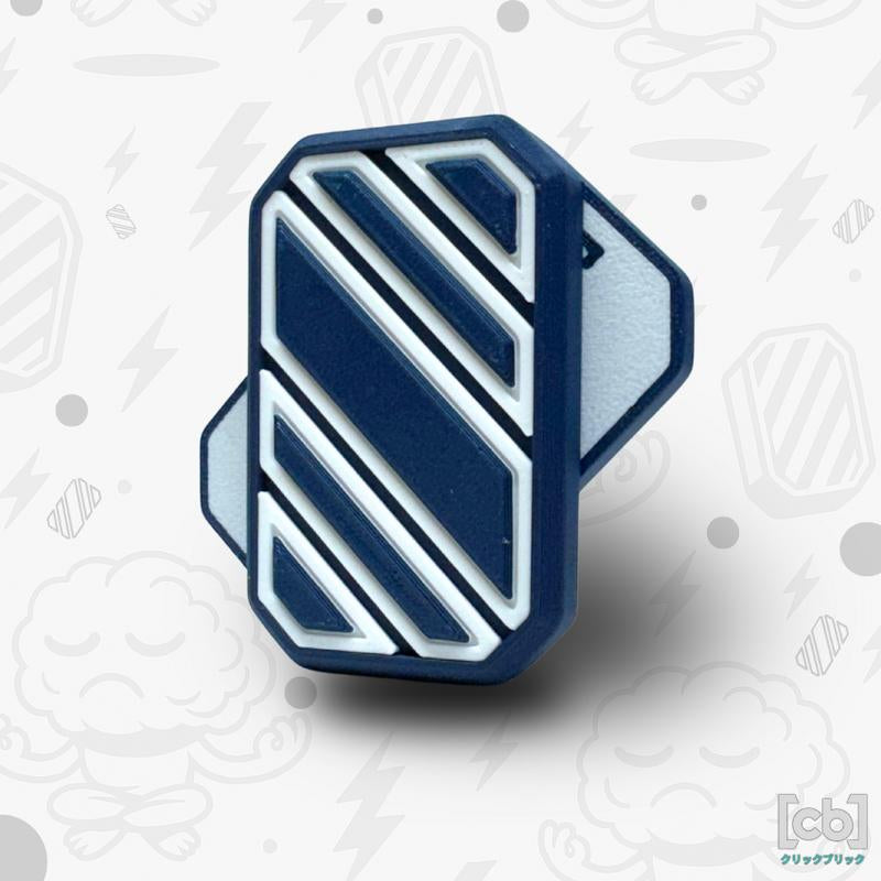 Clickbricks Slant 3D Magnetic Fidget Slider - Sleek Portable Design, Ultra-Satisfying Clicks & Slides, Available in Various Color Combinations, BPA Free