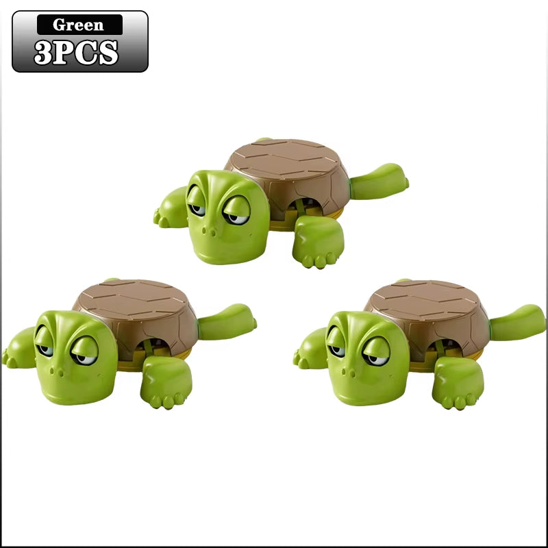 1-5PCS Funny Turtle Coaster with Pressing Eyes Plastic Desk Decor Perfect Gift for Teens & Adults Mixed Colors Turtle Decor