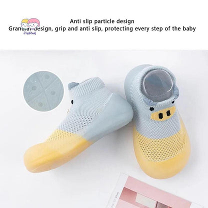Baby Sock Shoes Toddler Cartoon Soft Rubber Sole Non Slip Indoor Floor Slipper for Infant First Walking Trainers Shoe