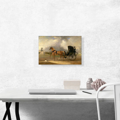 William Massey-Stanley Driving His Cabriolet in Hyde Park 1833