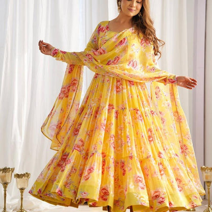 Anarkali 3 Pis Set - Women'S Fashion Accessories for Top Wear - Womenswear