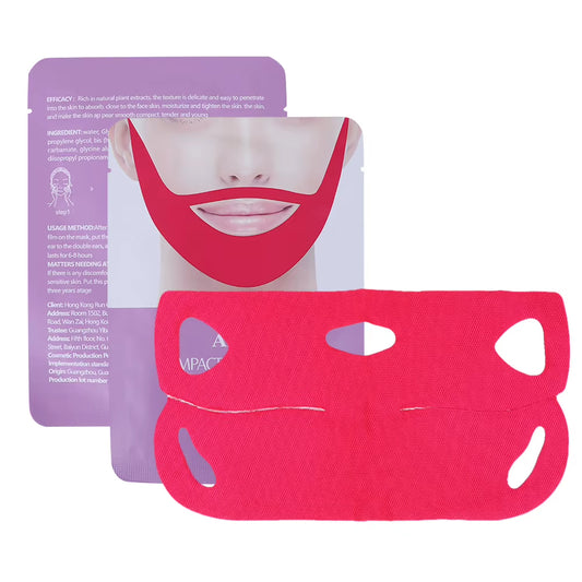 4D Double Chin V Shape Face Mask anti Puffy Face Lift Slimming Mask anti Aging Ear Tightening Double Chin Reducer for Skin Care