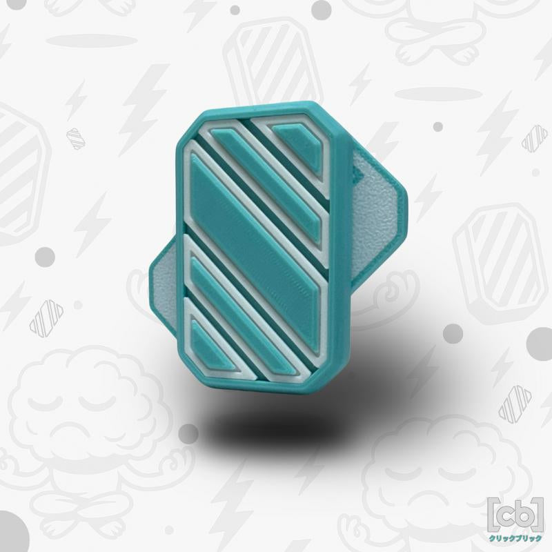 Clickbricks Slant 3D Magnetic Fidget Slider - Sleek Portable Design, Ultra-Satisfying Clicks & Slides, Available in Various Color Combinations, BPA Free