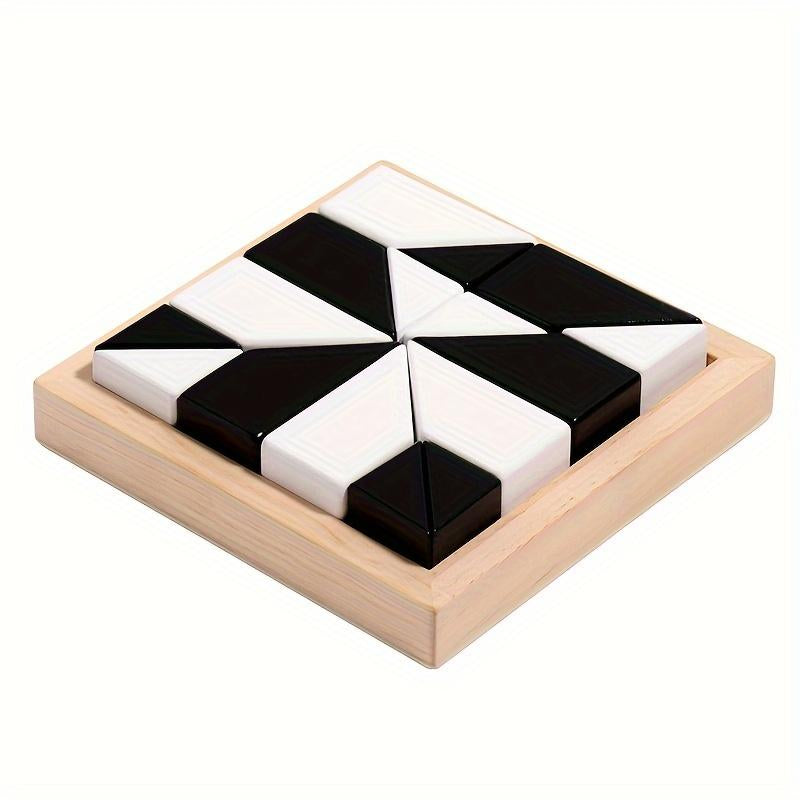 Wooden Hidden Building Blocks Brain Burning Intelligence Development Toy, Thinking Logic Space Imagination Ability Training Teaching Tools, Preschool Teaching Tools