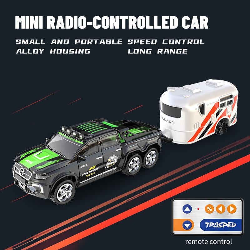 Hotfree 1/64 Mini RC Drift Car, Alloy Off-Road Truck with USB Rechargeable 2.4Ghz Remote Control, High-Speed Racing Toy for Kids Adults, Ideal for Indoor & Outdoor Fun, Perfect Birthday Gift for Boys