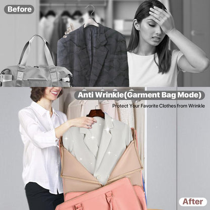 Lefame Travel Bag Carry On,Duffle Bag for Travel with Shoe Compartment,Personal Item Travel Bags for Woman Man Organizer for Luggage Weekend Traveling