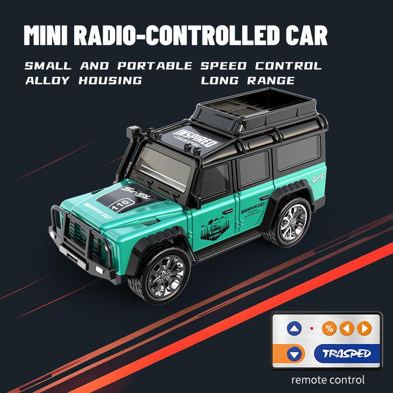 Hotfree 1/64 Mini RC Drift Car, Alloy Off-Road Truck with USB Rechargeable 2.4Ghz Remote Control, High-Speed Racing Toy for Kids Adults, Ideal for Indoor & Outdoor Fun, Perfect Birthday Gift for Boys