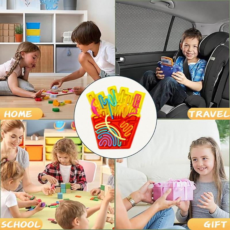 Slicone Sensory Activity Board Toy Fidget Toys for Stress Relief Best Gift Toy Travel Airplane Essentials Toys