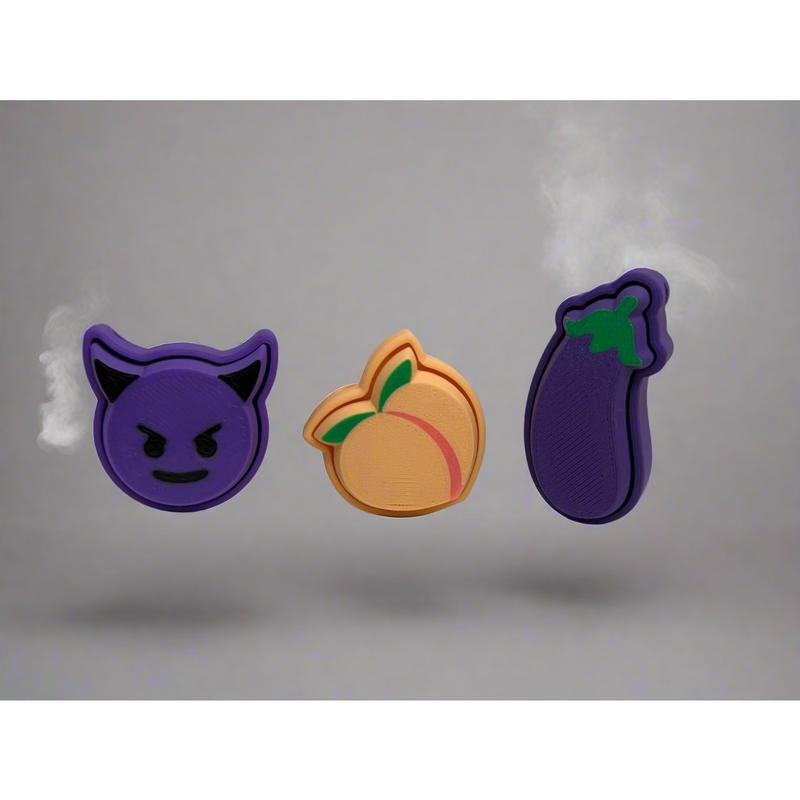 Taboo Trio Emoji Fidget Clickers 😈🍑🍆 Toy Unique Toys Anxiety Relief Stress