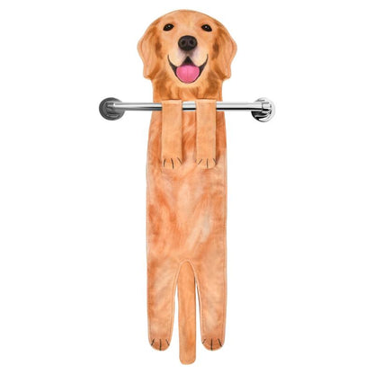 AGRIMONY Funny Dog Hand Towels for Kitchen Bathroom - Dog Mom Gifts for Women Dog Dad Gifts for Men- Mothers Fathers Days Valentines Housewarming Unique Gifts for Dog Lovers