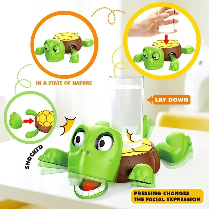 1-5PCS Funny Turtle Coaster with Pressing Eyes Plastic Desk Decor Perfect Gift for Teens & Adults Mixed Colors Turtle Decor