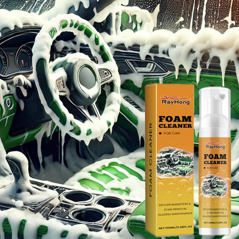 Car Interior Cleaning Kit, Multipurpose Foam Cleaner & Rust Remover & Interior Care Cleaner, Car Interior Cleaning Tool for Car Seat, Kitchen