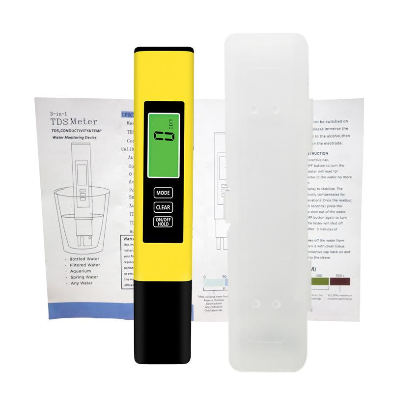2025 Upgraded 4-In-1 Digital TDS Meter – Accurate TDS, EC & Temperature Tester (°C/°F) | 0-9990 Ppm Range | Water Quality Tester for Drinking Water, RO Systems, Aquariums & Pools
