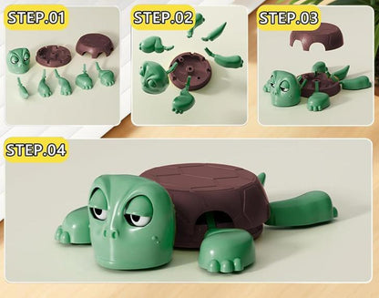 Funny Turtle Coaster Set for Hot Drinks Resistant Desk Decor Turtle Cup Holder Cute Kitchen Accessories with Non-Slip Base Turtle Coaster