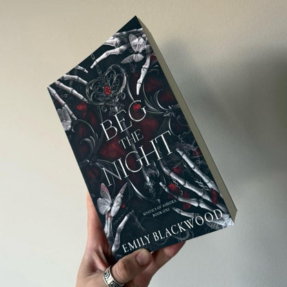 Signed Beg the Night Paperback with Art - Dark and Twisted Romantasy - Mystics of Ashora Book 1