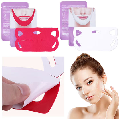 4D Double Chin V Shape Face Mask anti Puffy Face Lift Slimming Mask anti Aging Ear Tightening Double Chin Reducer for Skin Care