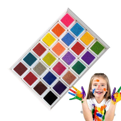 Safe Finger Paints DIY Finger Drawing Kit 24 Colors Funny Art Painting Crafts for Children Kids Boys Girls Birthday Gift