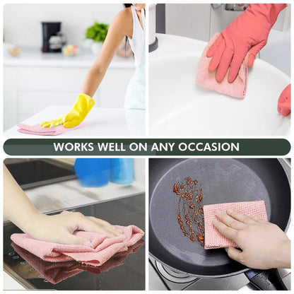 How'S My House Microfiber Cleaning Cloth Roll -75 Pack, Tear Away Microfiber Towels, 12" X 12", Reusable, Washable, Scratch Free, Ultra Absorbent Dish Rags for Car, Home, Garage or Shop