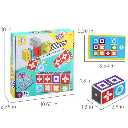 Match Madness Board Game, Dual Mode Visual Recognition Matching Board Game, Fast Paced Puzzle Game to Develop Problem Solving Skills, Fun Board Games for Adults and Family