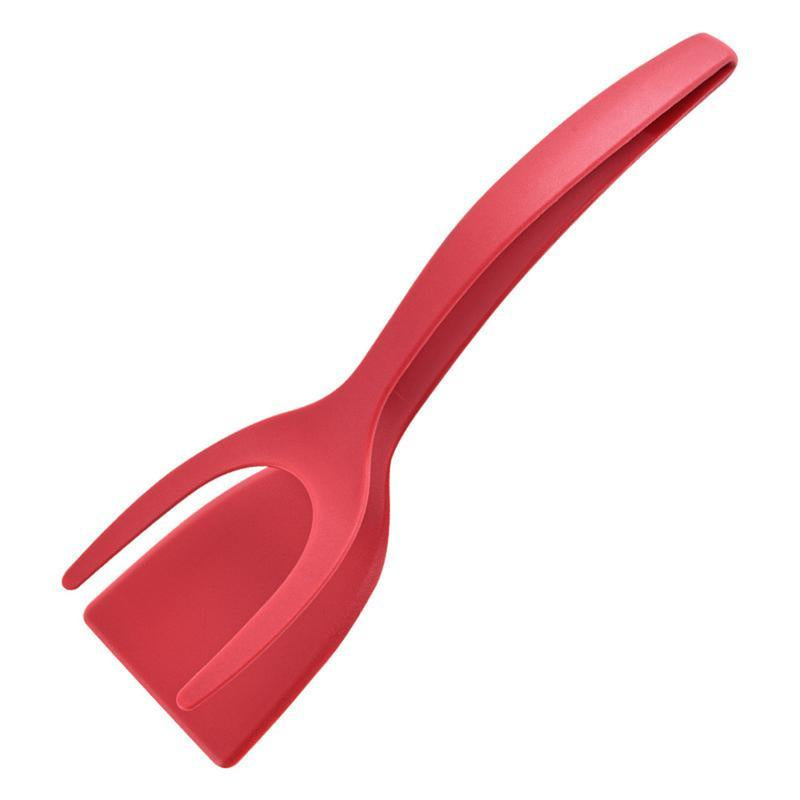 2-In-1 Silicone Turner and Spatula Tong-Eggflipper, Versatile Kitchen Cooking Tool for Eggs,Pancakes, French Toast & Omelets-Kitchenutensils