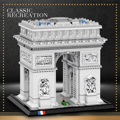 TOYSLINE-3718PCS Arc De Triomphe Model Building Blocks Paris Landmark Building Bricks Desktop Decoration Diy Toys for Kids Adults Gifts