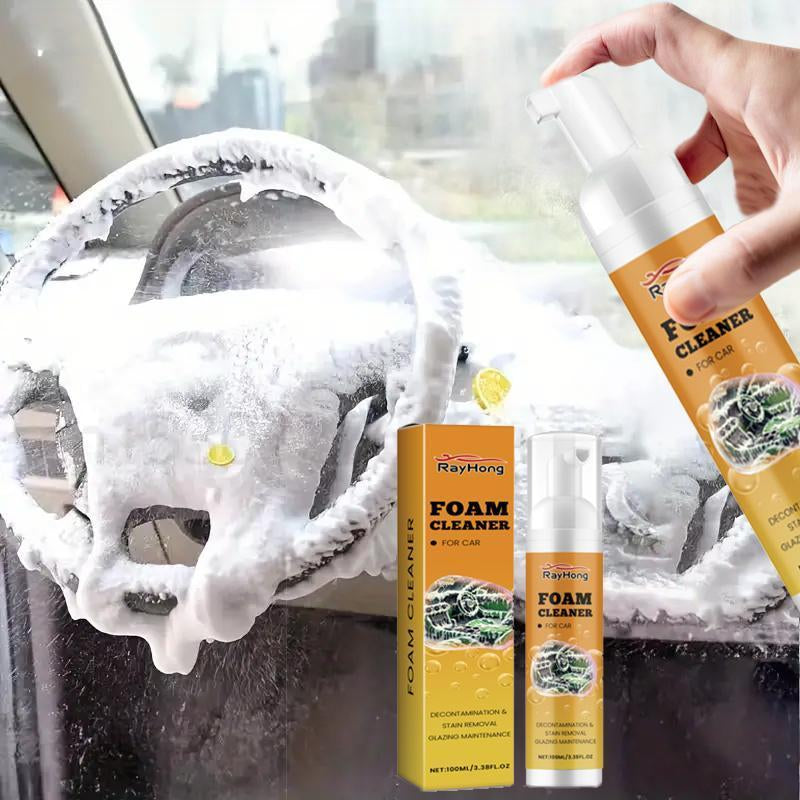 Car Interior Cleaning Kit, Multipurpose Foam Cleaner & Rust Remover & Interior Care Cleaner, Car Interior Cleaning Tool for Car Seat, Kitchen