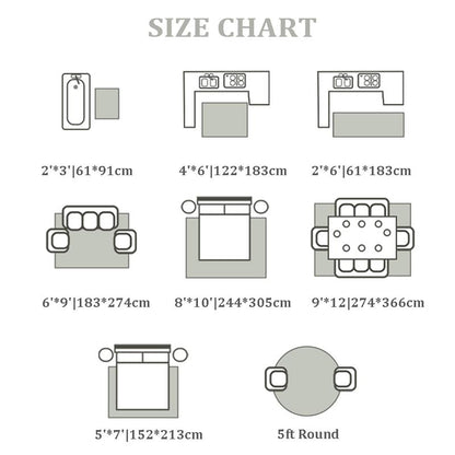 Washable Area Rug, Area Rug for Living Room, Soft Area Rug for Bedroom, Abstract Design, Stain Resistant Rugs, TPR Anti-Slip Backing, Non Shedding, Blue Area Rug