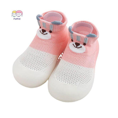 Baby Sock Shoes Toddler Cartoon Soft Rubber Sole Non Slip Indoor Floor Slipper for Infant First Walking Trainers Shoe