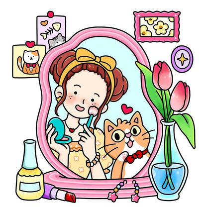 Mother Day Gift for Cat Lover Mom Cataholic Coloring Book for Adults & Teens