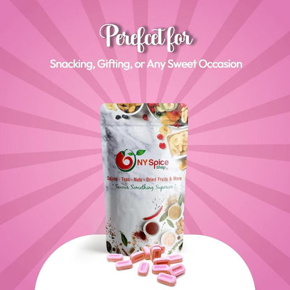 NY Spice Shop PEZ Strawberry Candy Unwrapped | Strawberry Flavor Mini Candies | Bulk Candy for Snacking & PEZ Dispenser Sweet Bonbon