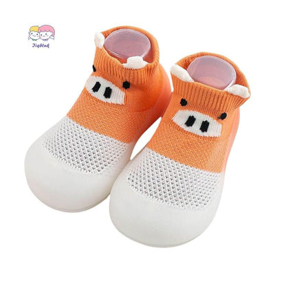 Baby Sock Shoes Toddler Cartoon Soft Rubber Sole Non Slip Indoor Floor Slipper for Infant First Walking Trainers Shoe