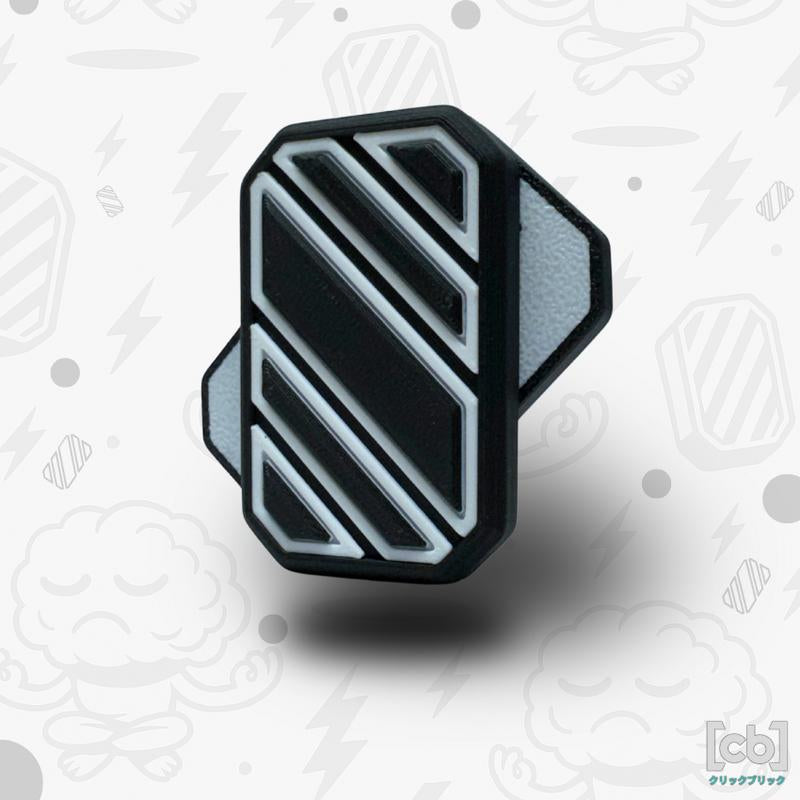 Clickbricks Slant 3D Magnetic Fidget Slider - Sleek Portable Design, Ultra-Satisfying Clicks & Slides, Available in Various Color Combinations, BPA Free