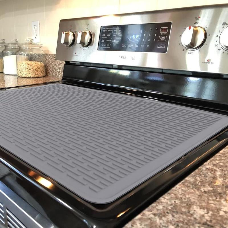 【Tik Tok Top Seller】Heat Resistant Silicone Stove Cover Mat& Utensils, Non-Slip Stove Protector, 2024 Kitchen Gadgets,Gifts for Mo,Winter Gift Heat Resistant Heat Resistant Handheld Kitchen Accessory Top Mat Silicone Non-Slip Stove Protector Mat