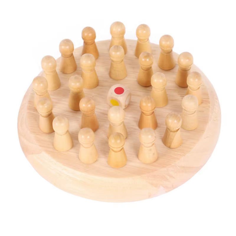 Wooden Memory Match Stick Chess Color Game Board Puzzles Montessori Educational Toy Cognitive Ability Learning Toys for Children