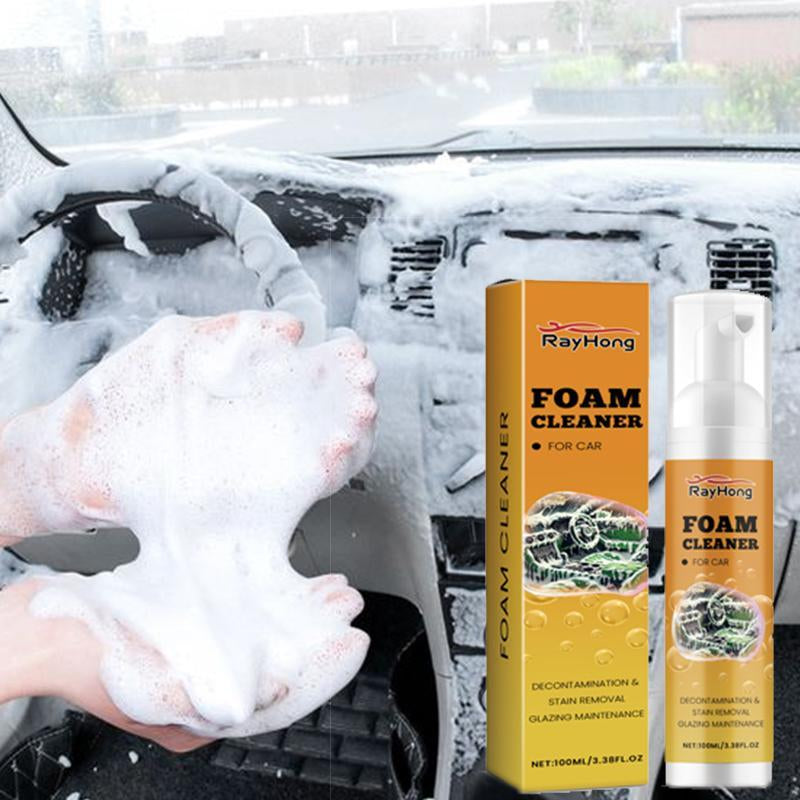 Car Interior Cleaning Kit, Multipurpose Foam Cleaner & Rust Remover & Interior Care Cleaner, Car Interior Cleaning Tool for Car Seat, Kitchen